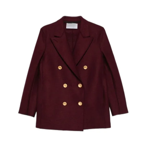 Double-Breasted Gold-Button Coat