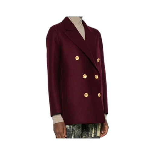 Double-Breasted Gold-Button Coat