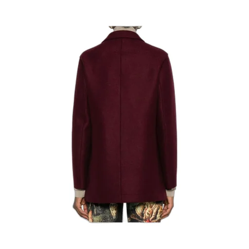 Double-Breasted Gold-Button Coat