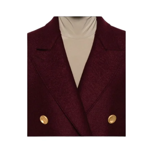 Double-Breasted Gold-Button Coat