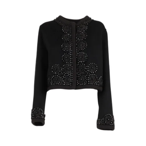 P.A.R.O.S.H. Bead-Embellished Cropped Jacket