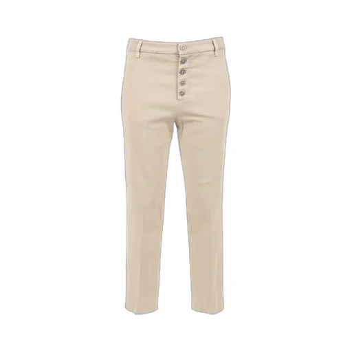 Button-Front Straight Trousers