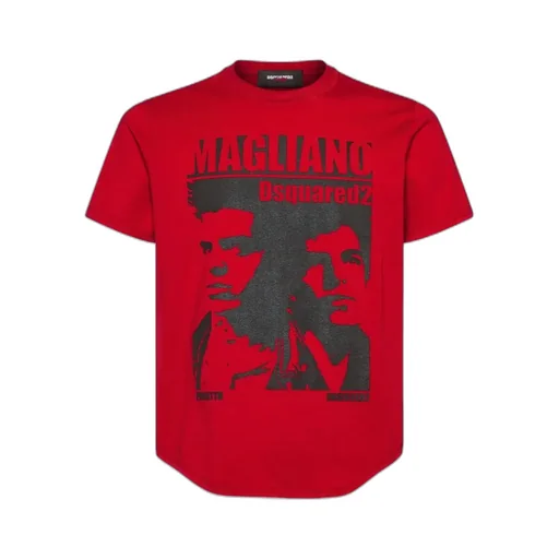 Dsquared2 Graphic Printed Crewneck T-Shirt