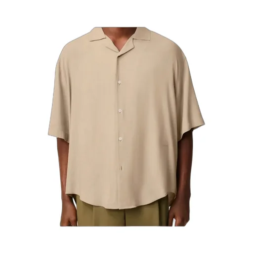 Beige Ami Camp Short Sleeved Shirt
