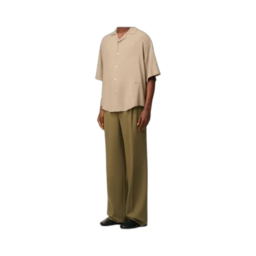Beige Ami Camp Short Sleeved Shirt