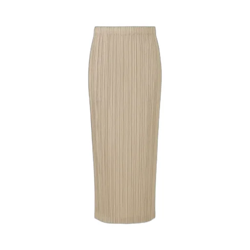 Pleated Straight Skirt