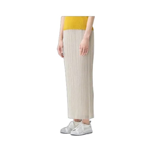 Pleated Straight Skirt
