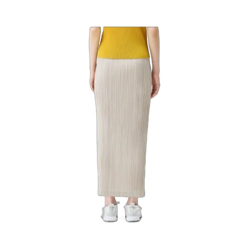 Pleated Straight Skirt