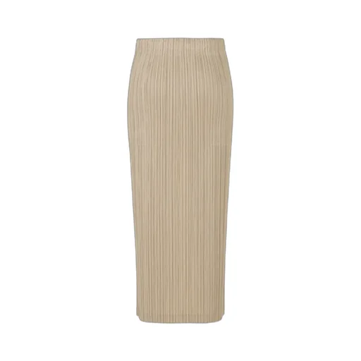 Pleated Straight Skirt