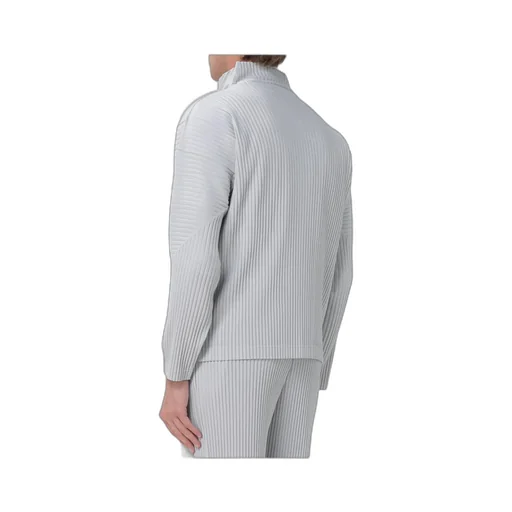 Pleated Zip-Front Shirt Jacket