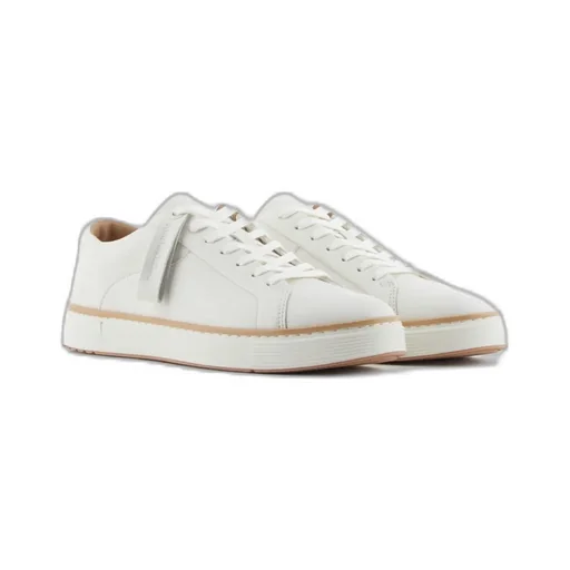 Leather Lace-Up Sneakers