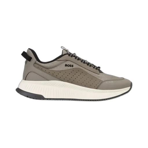 Perforated Lace-Up Sneakers