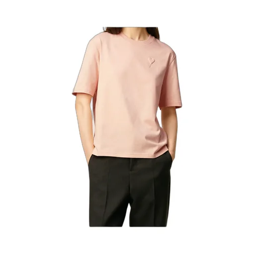 Pink Cotton Ami De Coeur Cosy Fit T-Shirt