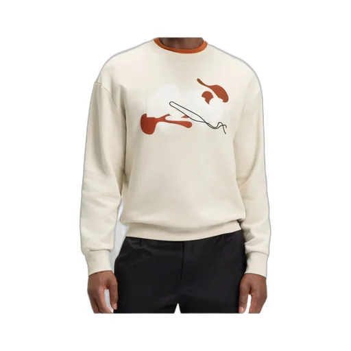 Abstract-Print Sweatshirt
