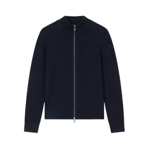 Armani Exchange Full Zip Ribbed Cardigan