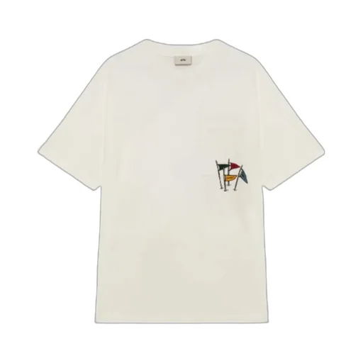 Flag-Print Crew-Neck T-Shirt