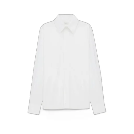 Cassandre Shirt In Self-Stripe Cotton Poplin