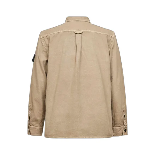 Stone Island Logo Patch Buttoned Shirt Jacket
