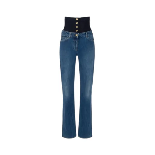 Corset-Waistband Jeans