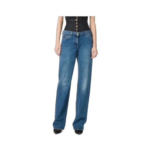 Corset-Waistband Jeans