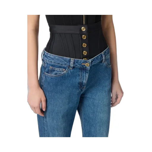 Corset-Waistband Jeans
