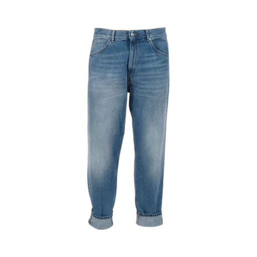 Cotton Straight-Leg Jeans