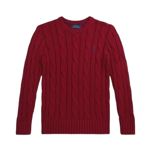 Cable-Knit Crew-Neck Sweater