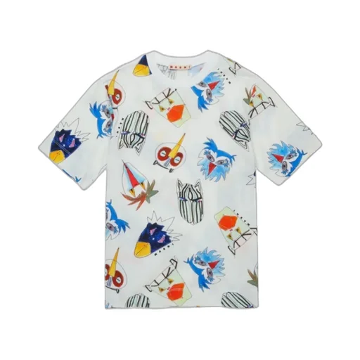 Off-White T-Shirt With Soggetti Animali Print