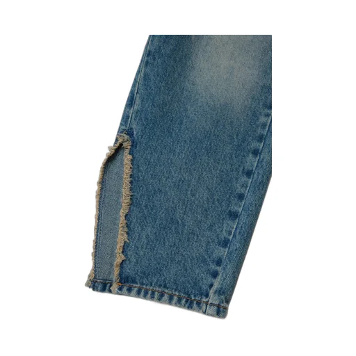 Shaded Regular Jeans With Split