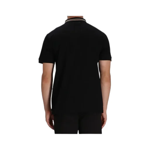 Zip Striped-Collar Polo Shirt