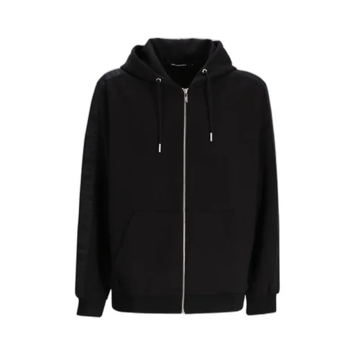 Karl Lagerfeld Zip-Up Long Sleeved Hoodie