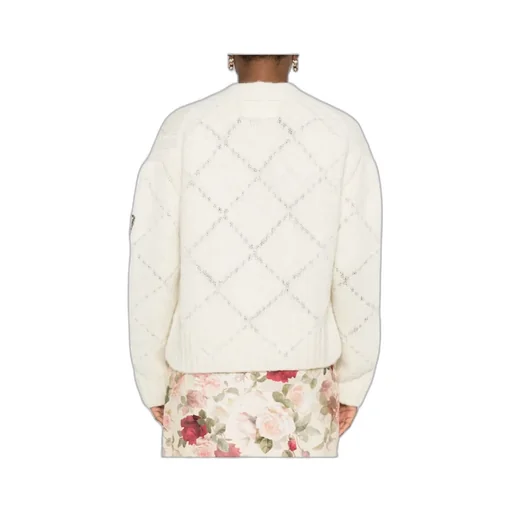 Button-Front Cable-Knit Cardigan