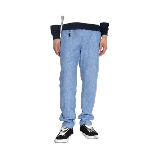 Shark-Keychain Linen Trousers