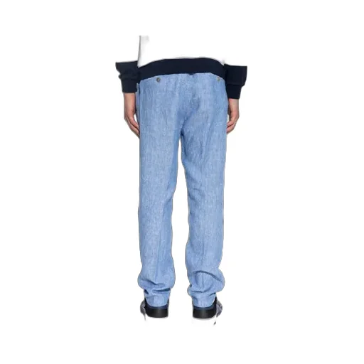 Shark-Keychain Linen Trousers