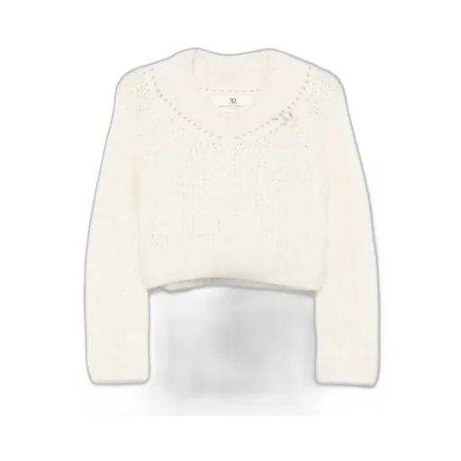 V-Neck Cropped Sweater