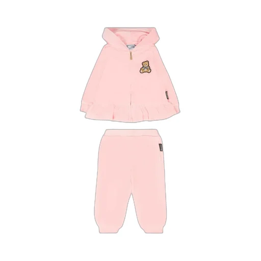 Long-Sleeved Sweatshirt And Elastic Waist Pants Set