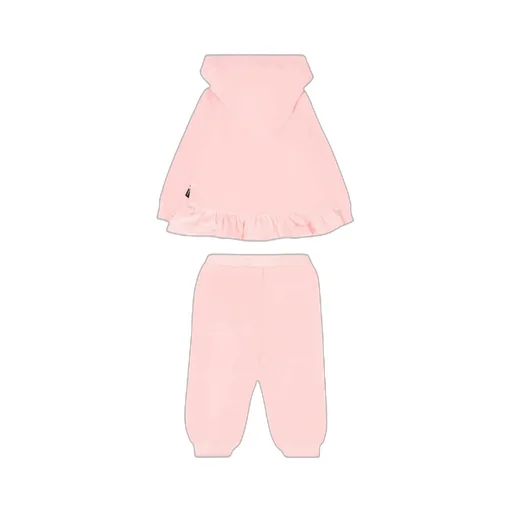 Long-Sleeved Sweatshirt And Elastic Waist Pants Set
