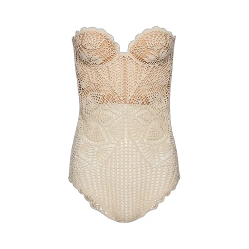 Magda Butrym Crochet Bustier Top