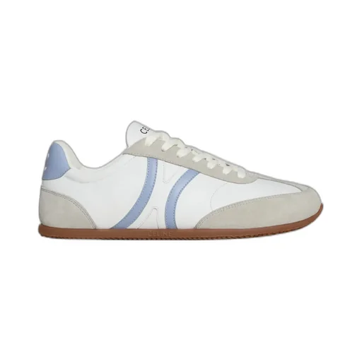 Celine Jogger - Low Lace-Up Sneaker In Calfskin And Suede Calfskin