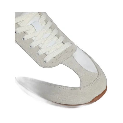 Celine Jogger - Low Lace-Up Sneaker In Calfskin And Suede Calfskin
