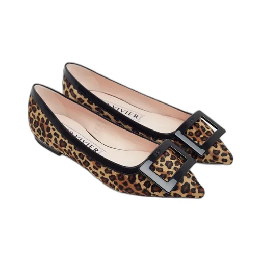 Roger Vivier Leopard Printed Ballerinas
