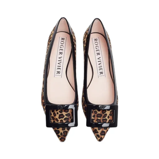 Roger Vivier Leopard Printed Ballerinas