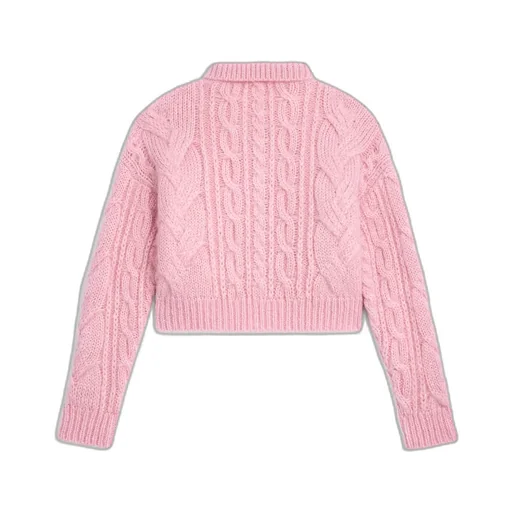 Sweater In Aran Mohair And Wool