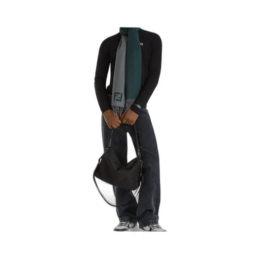 Fendi Ff Motif Fringed-Edge Scarf