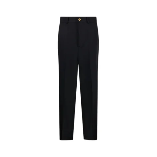 Buttoned Pocket-Embellished Trousers