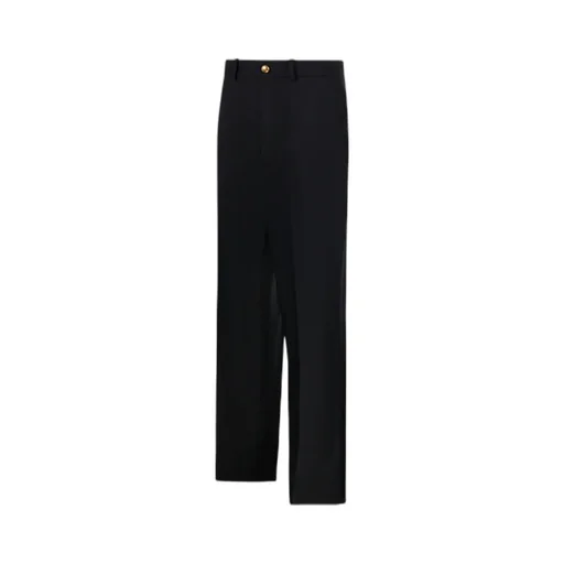 Buttoned Pocket-Embellished Trousers