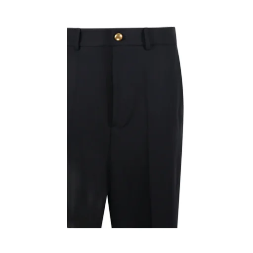 Buttoned Pocket-Embellished Trousers