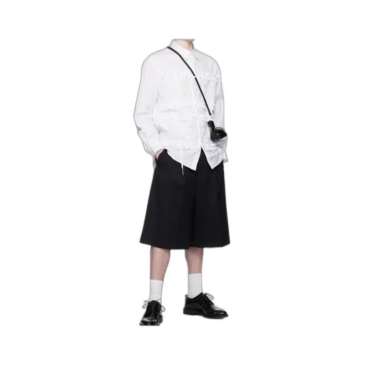 Ruffled Poplin Shirt