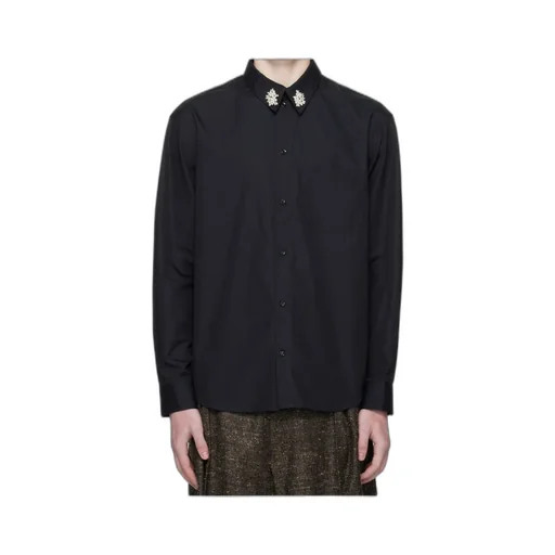 Faux Pearl-Embellished Shirt