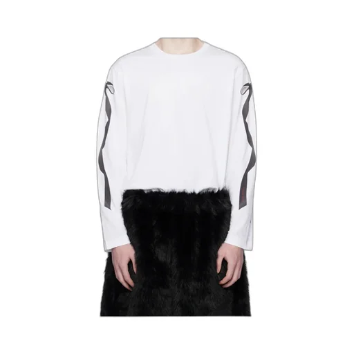 Ribbon Bow Tail Long Sleeve T-Shirt